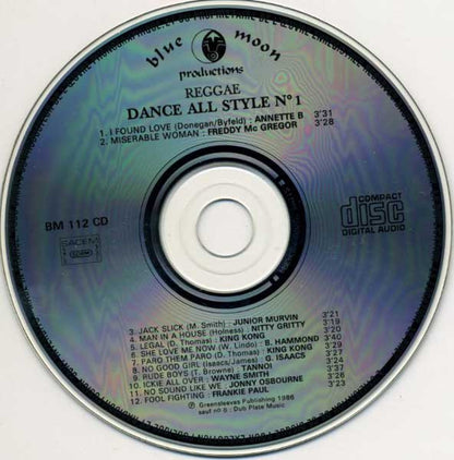 Various : Reggae - Dance All Style N° 1 (CD, Comp)
