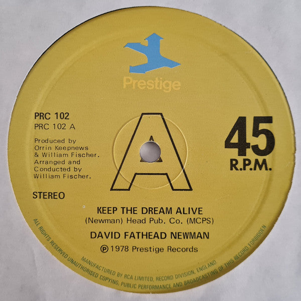 David "Fathead" Newman : Keep The Dream Alive (12")