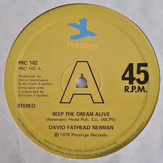 David "Fathead" Newman : Keep The Dream Alive (12")