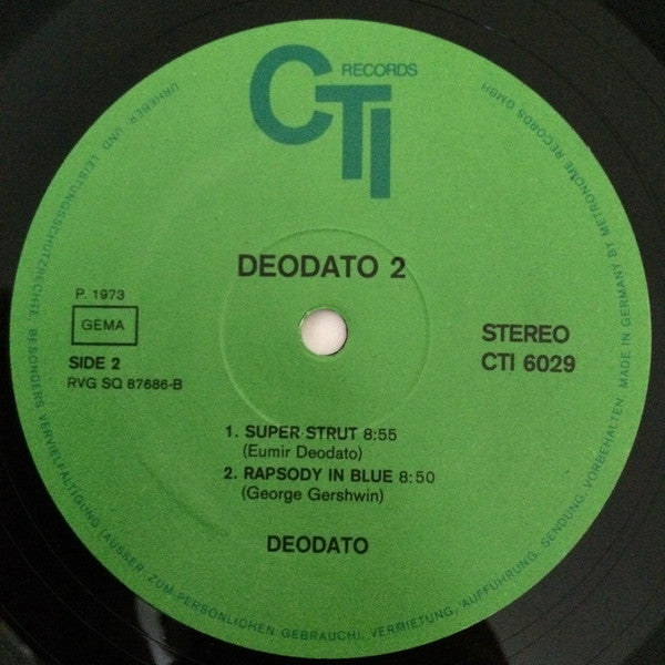 Eumir Deodato : Deodato 2 (LP, Album, Gat)