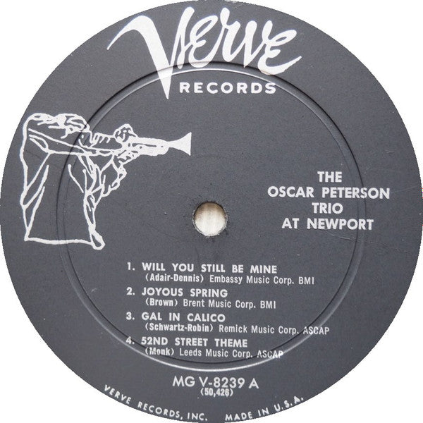 The Oscar Peterson Trio With Roy Eldridge / Sonny Stitt & Jo Jones : The Oscar Peterson Trio At Newport (LP, Album, Mono)