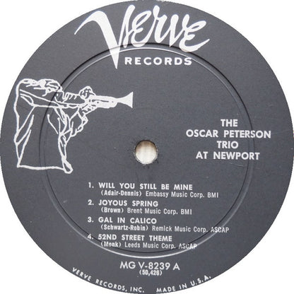 The Oscar Peterson Trio With Roy Eldridge / Sonny Stitt & Jo Jones : The Oscar Peterson Trio At Newport (LP, Album, Mono)