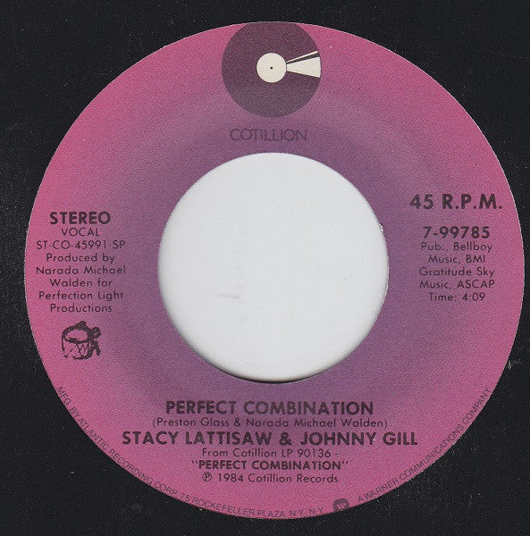 Stacy Lattisaw & Johnny Gill : Perfect Combination / Heartbreak Look (7", Single)