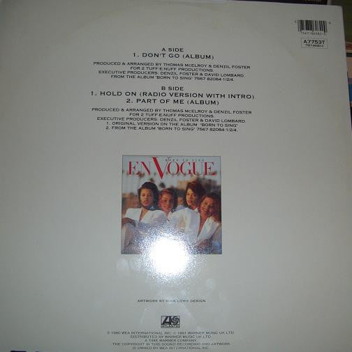 En Vogue : Don't Go (12", Single)