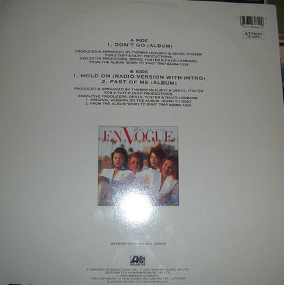 En Vogue : Don't Go (12", Single)