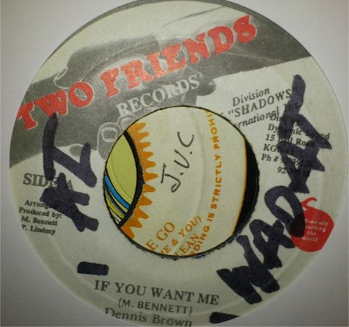 Dennis Brown : If You Want Me (7")