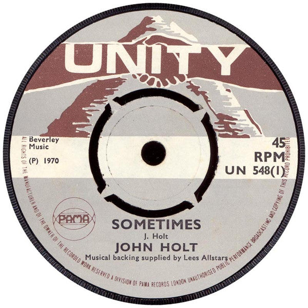John Holt / The Bunny Lee Allstars : Sometimes (7")