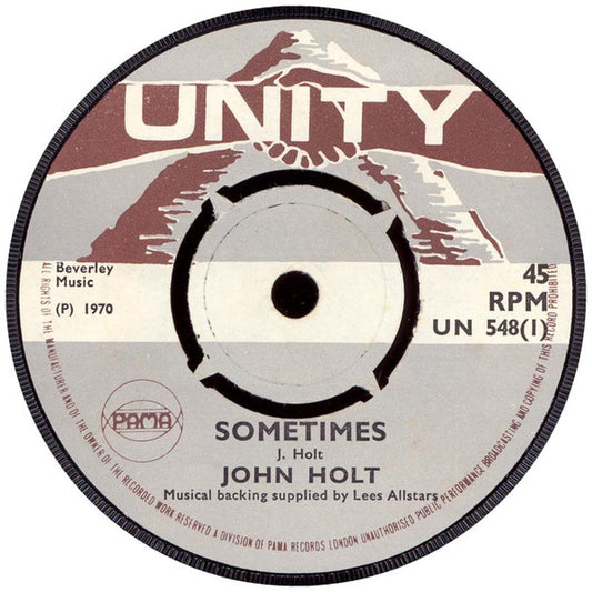 John Holt / The Bunny Lee Allstars : Sometimes (7")