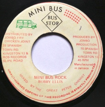 Bobby Ellis : Mini Bus Rock (7")