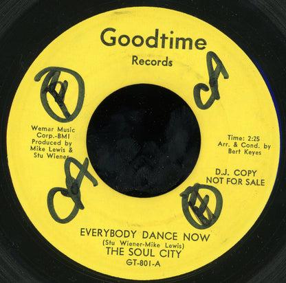 The Soul City (2) : Everybody Dance Now / Who Knows (7", Promo)
