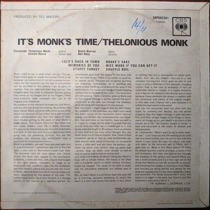 Thelonious Monk : It's Monk's Time (LP, Album)