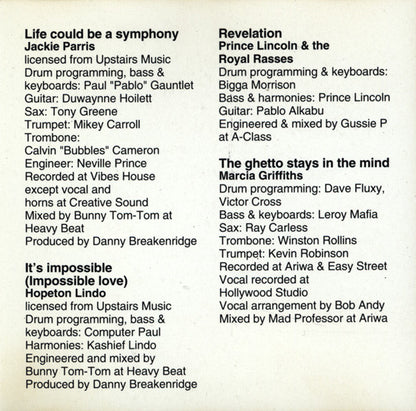 Various : The Songs Of Bob Andy (CD, Album)