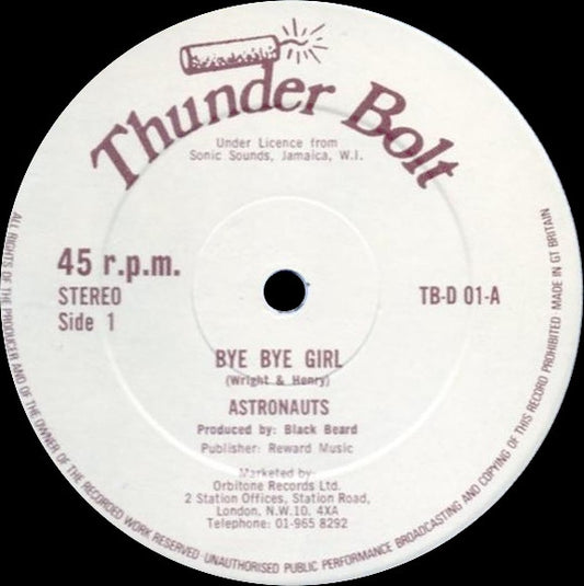 The Astronauts : Bye Bye Girl (12")