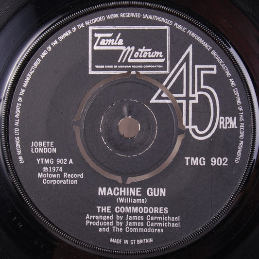 Commodores : Machine Gun (7", Single)