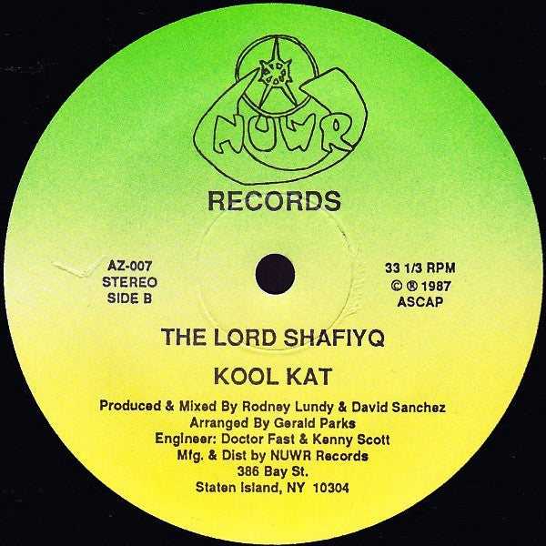 The Lord Shafiyq* : My Mic Is On Fire (12")