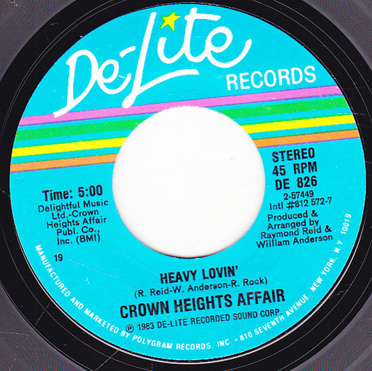 Crown Heights Affair : Heavy Lovin' / Is It As Good As It Looks (7", Single)