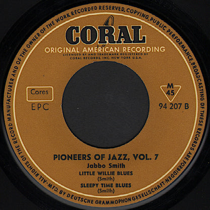 Jabbo Smith with Omer Simeon : Jabbo Smith With Omer Simeon 1929 (7", EP, Comp)
