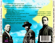 Kirk Lightsey Trio : Goodbye Mr. Evans (CD, Album)