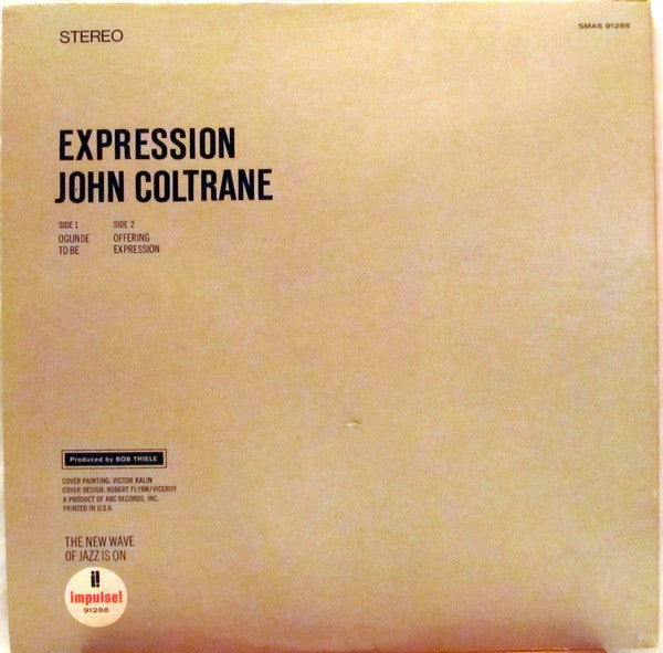 John Coltrane : Expression (LP, Album, Club, Gat)