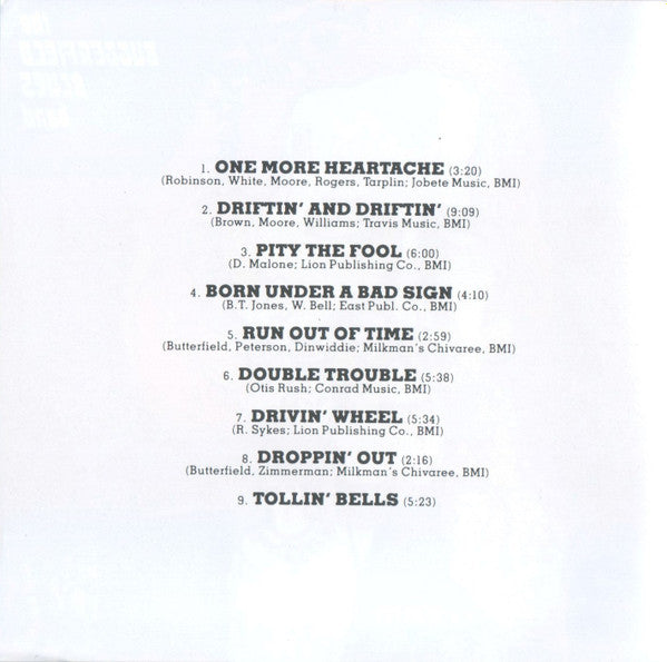 The Paul Butterfield Blues Band : The Resurrection Of Pigboy Crabshaw (CD, Album)
