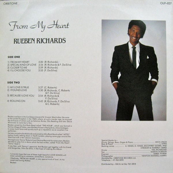 Reuben Richards : From My Heart  (LP, Album)