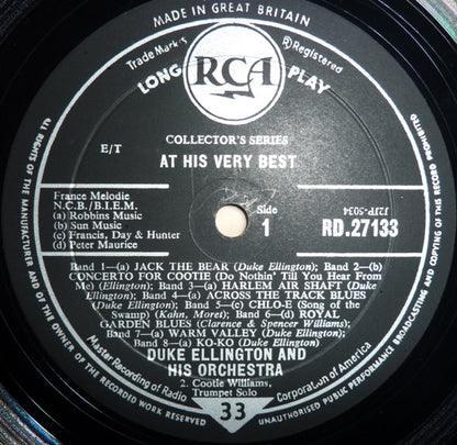 Duke Ellington And His Orchestra : At His Very Best (LP, Album, Comp)