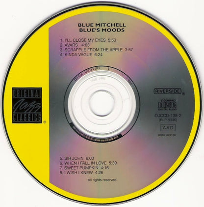 Blue Mitchell : Blue's Moods (CD, Album, RE, RM)