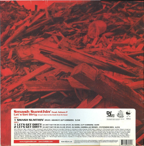 Redman : Smash Sumthin' / Let's Get Dirty (12")