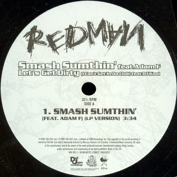 Redman : Smash Sumthin' / Let's Get Dirty (12")