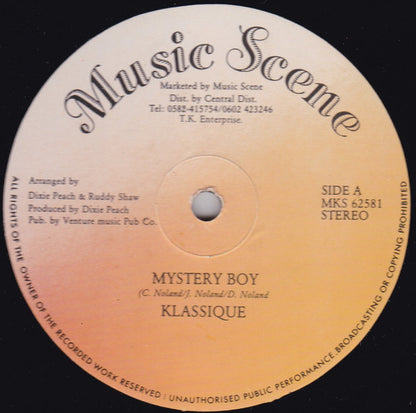 Klassique (2) : Mystery Boy / Mystery (12")