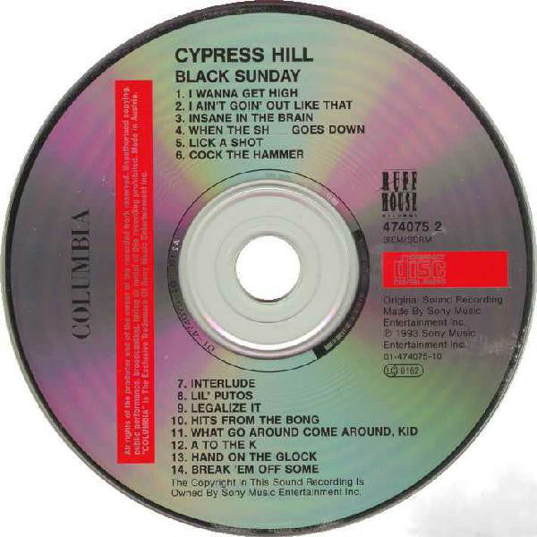 Cypress Hill : Black Sunday (CD, Album)