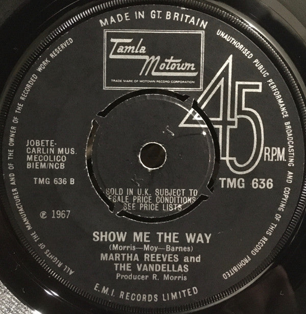 Martha Reeves & The Vandellas : Honey Chile  (7", Single, Pus)