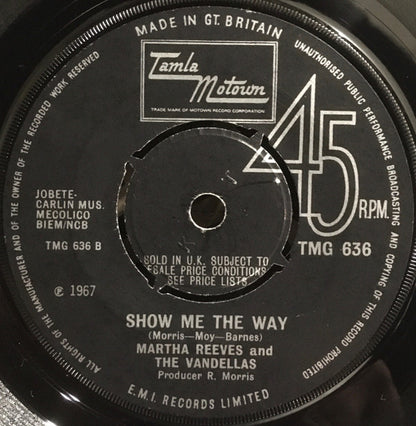 Martha Reeves & The Vandellas : Honey Chile  (7", Single, Pus)