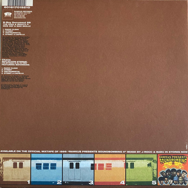 The High & Mighty / Reflection Eternal : B-Boy Document 99 / Chaos (12")