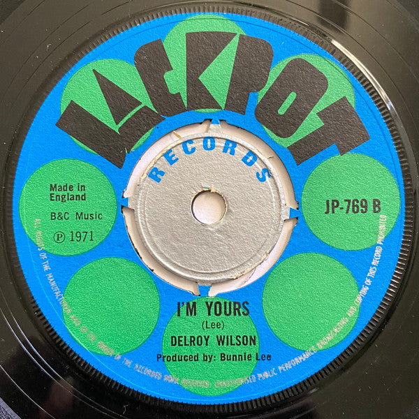 Delroy Wilson : Cool Operator / I'm Yours (7", Pus)
