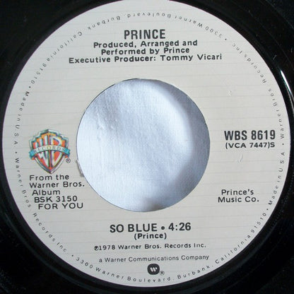 Prince : Soft And Wet (7", Single, Win)
