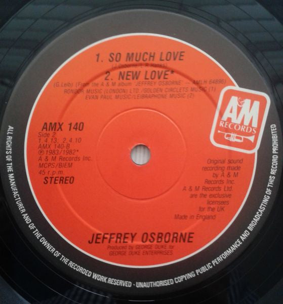 Jeffrey Osborne : Don't You Get So Mad (12")