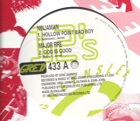 Ninjaman / Action Fire : Hollow Point Bad Boy / God Is Good (12")