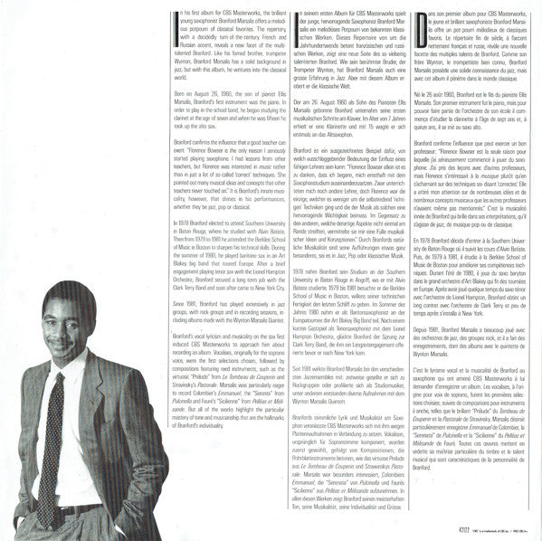 Branford Marsalis : Romances For Saxophone (LP, Album)