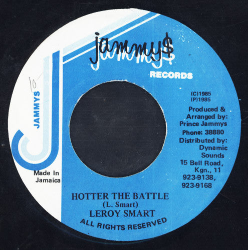Leroy Smart : Hotter The Battle (7")