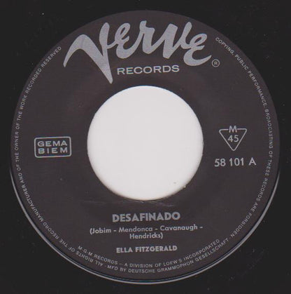 Ella Fitzgerald : Desafinado (7", Single)