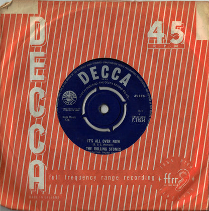 The Rolling Stones : It's All Over Now (7", Single)
