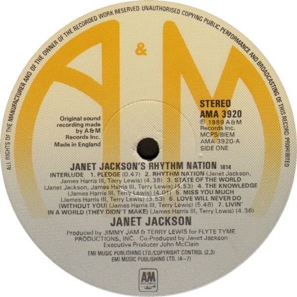 Janet Jackson : Rhythm Nation 1814 (LP, Album)