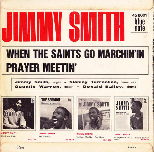 Jimmy Smith : When The Saints Go Marchin' In / Prayer Meetin' (7")