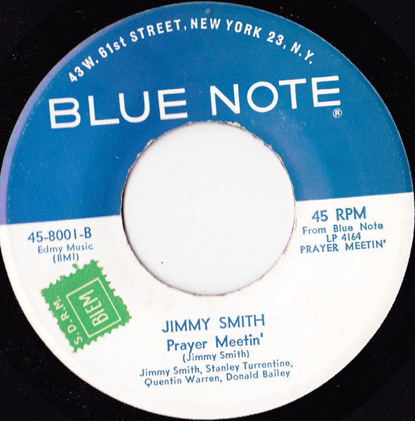 Jimmy Smith : When The Saints Go Marchin' In / Prayer Meetin' (7")