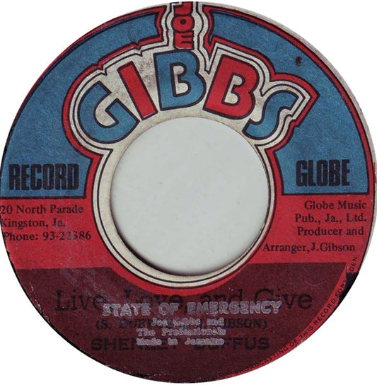 Joe Gibbs & The Professionals : State Of Emergency (7")