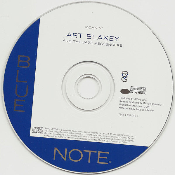Art Blakey & The Jazz Messengers : Moanin' (CD, Album, RE, RM)