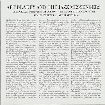 Art Blakey & The Jazz Messengers : Moanin' (CD, Album, RE, RM)