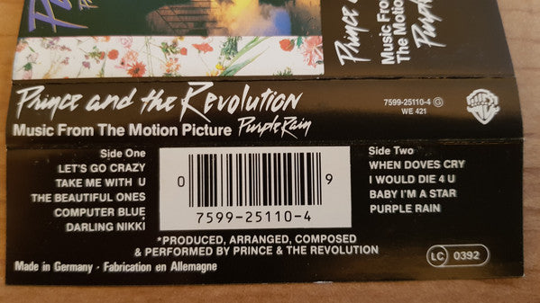 Prince And The Revolution : Purple Rain (Cass, Album)