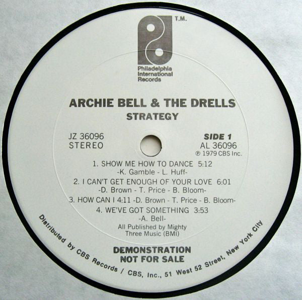Archie Bell & The Drells : Strategy (LP, Album, Promo)